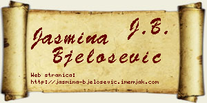 Jasmina Bjelošević vizit kartica